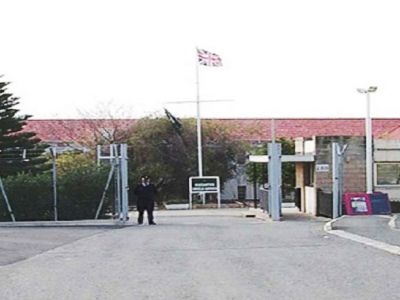 Turkish Cypriots and Greek Cypriots working at the British Sovereign Base Areas on Strike