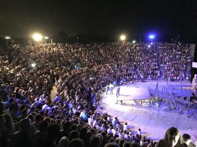Performance at ancient theatre of Salamis