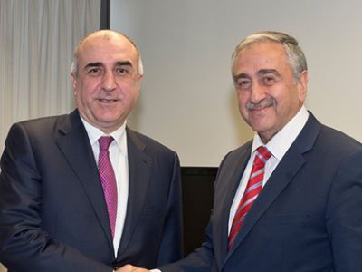 President Akıncı meets with Mammadyarov and Hisarcıklıoğlu