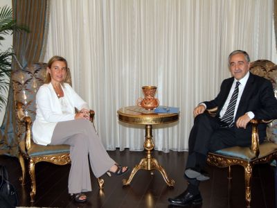 Akıncı met with Mogherini