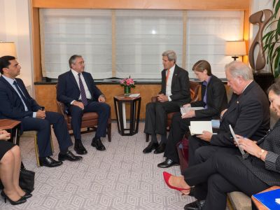 President Akıncı met with the US Secretary of State John Kerry