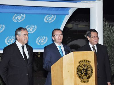 Statement delivered by the Special Adviser of the Secretary-General on Cyprus Mr. Espen Barth Eide on behalf of the Greek Cypriot leader Mr. Nicos Anastasiades 