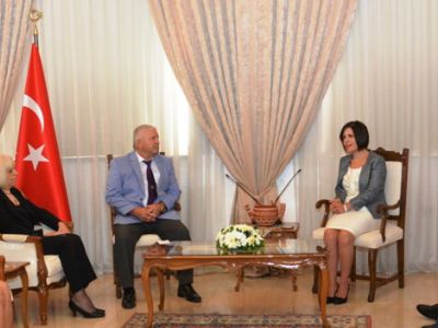 Siber received the President of the World Taekwondo Federation - Linda Park