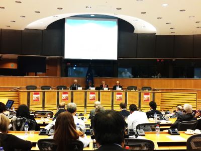 Talat talked in the European Parliament