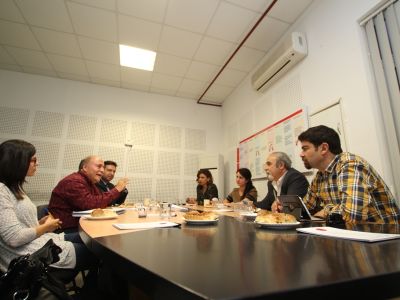 The Delegations of CTP and AKEL discuss the property issue
