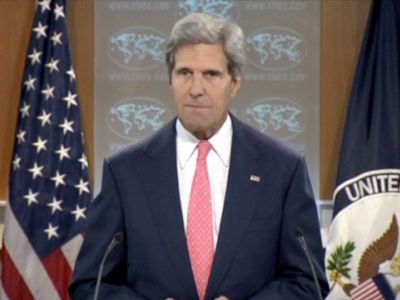 Press release regarding the visit of the US Secretary of State