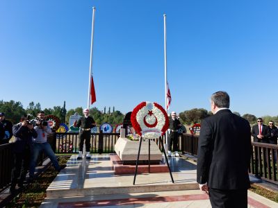 Founding President Denktaş was commemorated