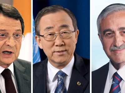 Ban to meet with Akıncı and Anastasiades in Davos