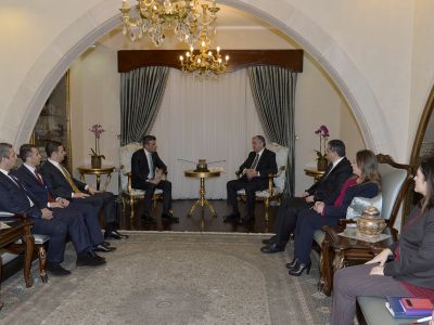 Akıncı received the delegations of the CHP Foreign Affairs Commission