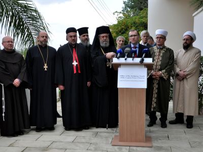 Religious leaders in Cyprus came together with Eide