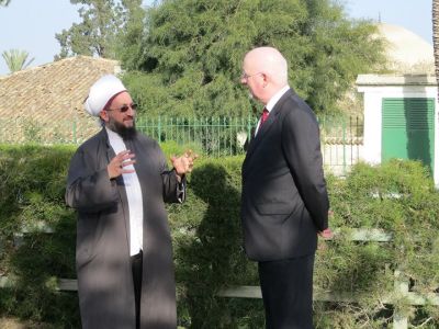 Shaun Casey visited the Hala Sultan Tekke