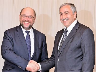 President Akıncı met with the President of the European Parliament Martin Schulz