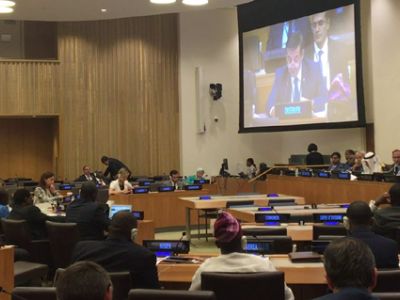 Ertuğruloğlu made a speech at the Annual Coordination Meeting of the Ministers of Foreign Affairs of the OIC in New York