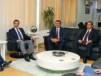 Ertuğruloğlu received Akpınar and the accompanying delegation