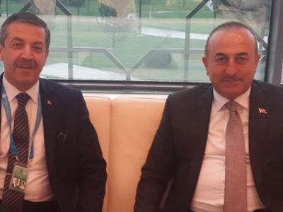 Foreign Minister Ertuğruloğlu met with Çavuşoğlu and Fatemi