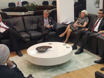 Foreign Minister Tahsin Ertuğruloğlu received a delegation from the UK Parliament All Party Parliamentary Group for the TRNC