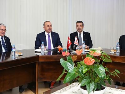 Foreign Minister Ertuğruloğlu met with his counterpart Turkish Foreign Minister Çavuşoğlu