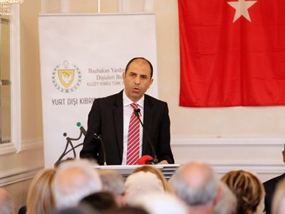 Özersay explains the “Project for Turkish Cypriots living abroad” in London