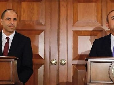 Deputy Prime Minister and Minister of Foreign Affairs Özersay meets with Turkish Foreign Minister Çavuşoğlu