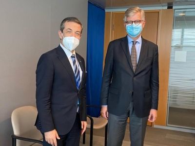 Foreign Minister Ertuğruloğlu meets with Lacroix in New York