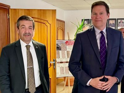 Foreign Minister Ertuğruloğlu meets Stewart