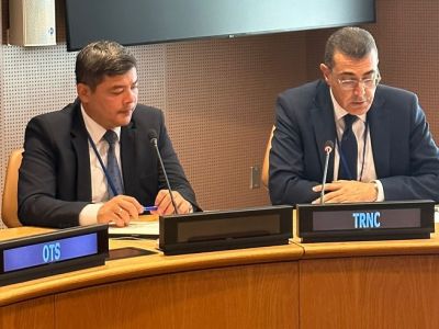 Undersecretary Lakadamyalı speaks at the informal meeting of the ECO Council of Ministers 