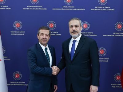 Congratulatory message from Minister of Foreign Affairs of the Republic of Türkiye Fidan to Minister of Foreign Affairs Ertuğruloğlu  