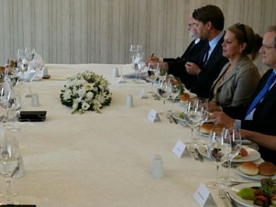 Foreign Minister Özdil Nami meets with Ambassadors of the EU countries