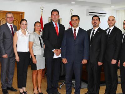 Foreign Minister Nami receives new Board of Directors of North Cyprus Young Businessmen Association