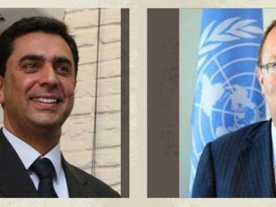 Foreign Minister Özdil Nami meets with Jeffrey Feltman and Herve Ladsous