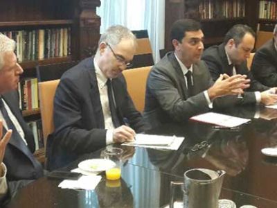 Foreign Minister Nami participates in a round table discussion at the Brookings Institution